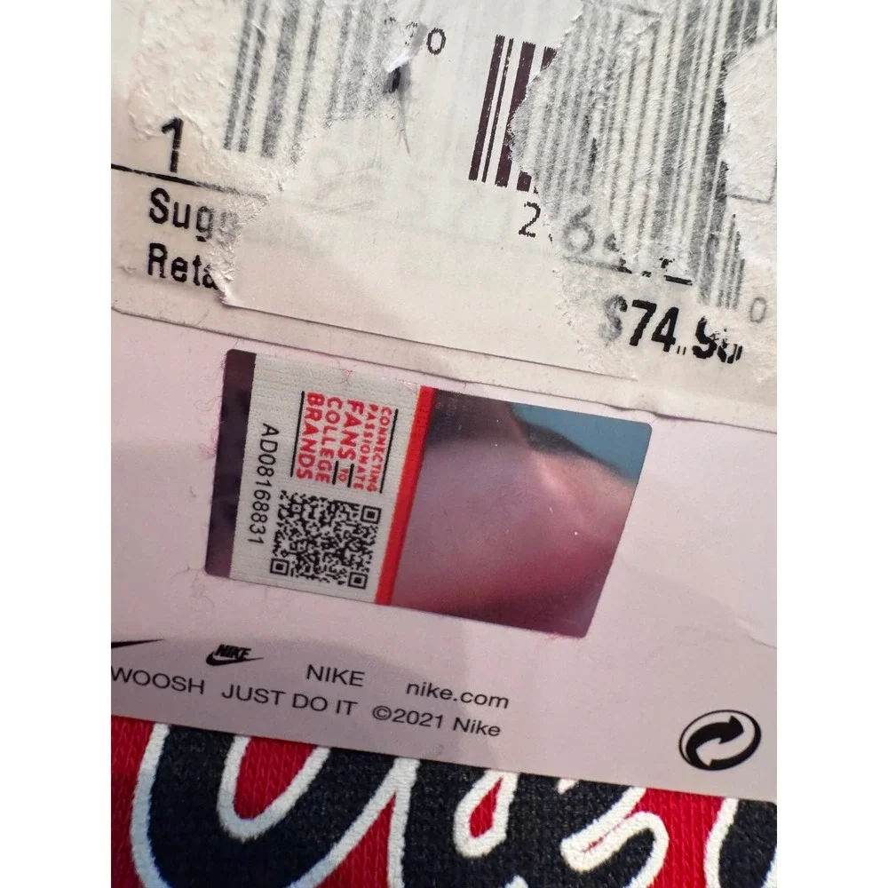Nike Ole Miss Rebels Club Fleece Hoodie Mens XXL University Red M31777 New
